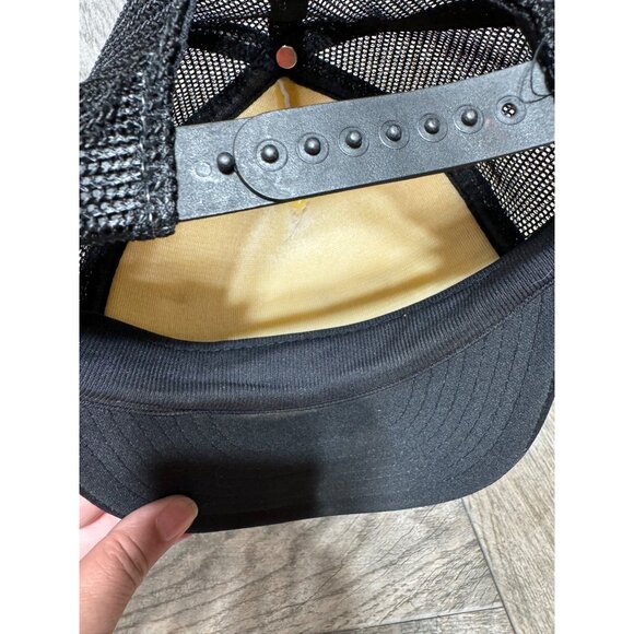 Vintage Trucker Hat Mesh Snapback I Might Not Always Be Right Spellout Black Cap - Picture 8 of 12